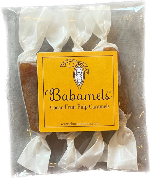 Chocomotions BABAMELS Cacao Fruit Pulp Caramels