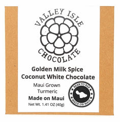 Valley Isle - "Golden Milk Spice" Vegan Coconut White Chocolate - Hawaii