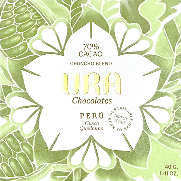 Ura Chocolates - Cusco Quellouno 70% Dark Chocolate - Peru