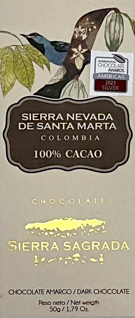 Sierra Sagrada - Sierra Nevada De Santa Marta 100% Dark Chocolate - Colombia