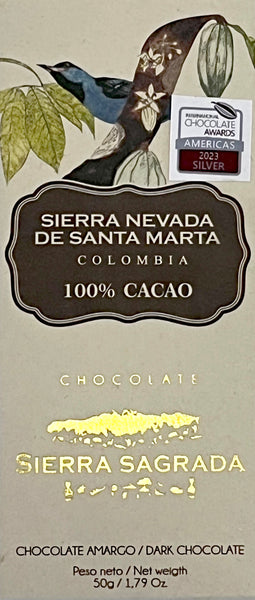 Sierra Sagrada - 100% Sierra Nevada De Santa Marta Dark Chocolate