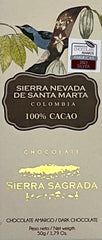 Sierra Sagrada - Sierra Nevada De Santa Marta 100% Dark Chocolate - Colombia