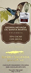 Sierra Sagrada - Sierra Nevada De Santa Marta Vegan 55% Oat Milk Chocolate - Colombia