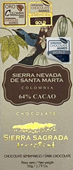 Sierra Sagrada - Sierra Nevada De Santa Marta 64% Dark Chocolate - Colombia