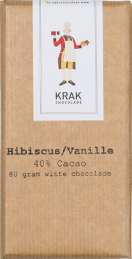 Krak - Hibiscus & Vanilla 40% White Chocolate