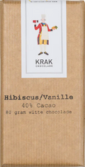 Krak - Hibiscus & Vanilla 40% White Chocolate