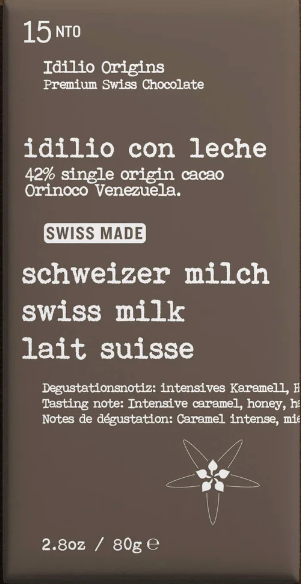 Idilio Origins - "Con Leche" 42% Milk Chocolate - Venezuela