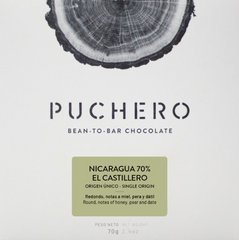 Puchero - El Castillero 70% Dark Chocolate Bar - Nicaragua (Exp. 9/17/2025)
