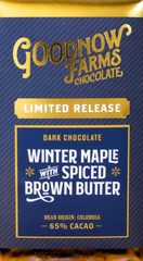 Goodnow Farms Limited Release "Winter Maple with Spiced Brown Butter" 65% White Chocolate