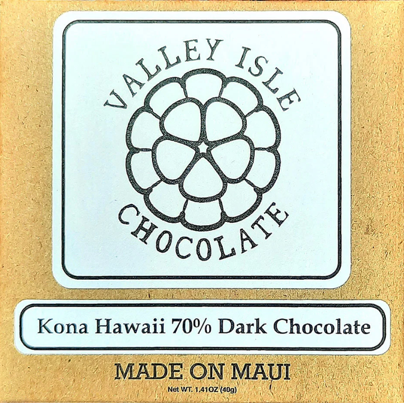 Valley Isle - Kona Hawaii 70% Dark Chocolate - Hawaii