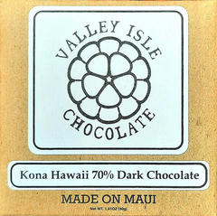 Valley Isle - Kona Hawaii 70% Dark Chocolate - Hawaii