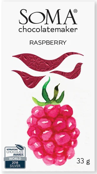 Soma - Raspberry 36% White Chocolate (Dairy-Free/Vegan)