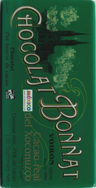 Bonnat - Cacao Real del Xoconuzco 75% Dark Chocolate - Mexico