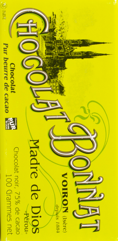 Bonnat - Madre de Dios 75% Dark Chocolate - Peru