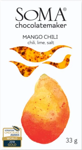 Soma Mango Chili White Chocolate Bar