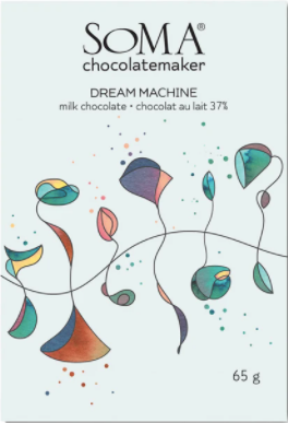 Soma - "Dream Machine" 37% Milk Chocolate - Madagascar, Ecuador, Dominican Republic