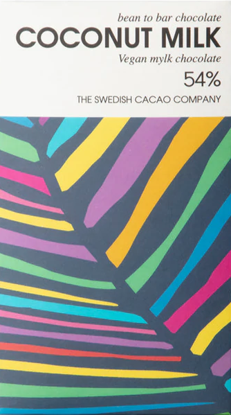 Svenska Kakao - Coconut Milk 54% Vegan Dark Milk Chocolate - Dominican Republic