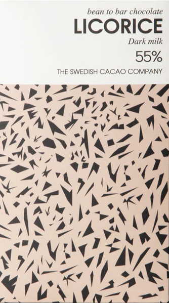 Svenska Kakao - Licorice 55% Dark Milk Chocolate - Dominican Republic
