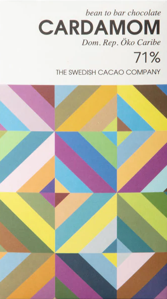 Svenska Kakao - Cardamom 71% Dark Chocolate - Dominican Republic