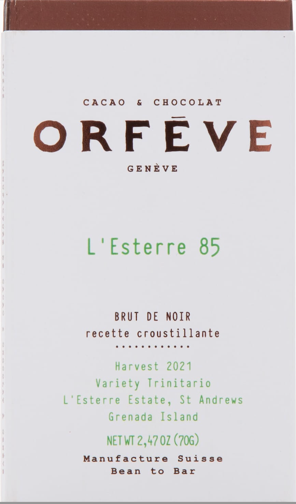 Orfeve - L'Esterre Crispy 85% Dark Chocolate - Grenada