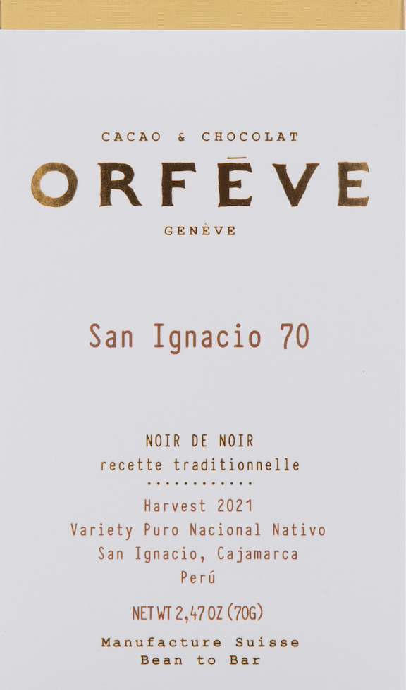 Orfeve - San Ignacio 70% Dark Chocolate - Peru (Exp. 8/25)