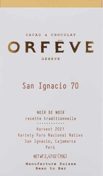 Orfeve San Ignacio 70% Peru Dark