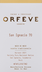 Orfeve - San Ignacio 70% Dark Chocolate - Peru (Exp. 8/25)