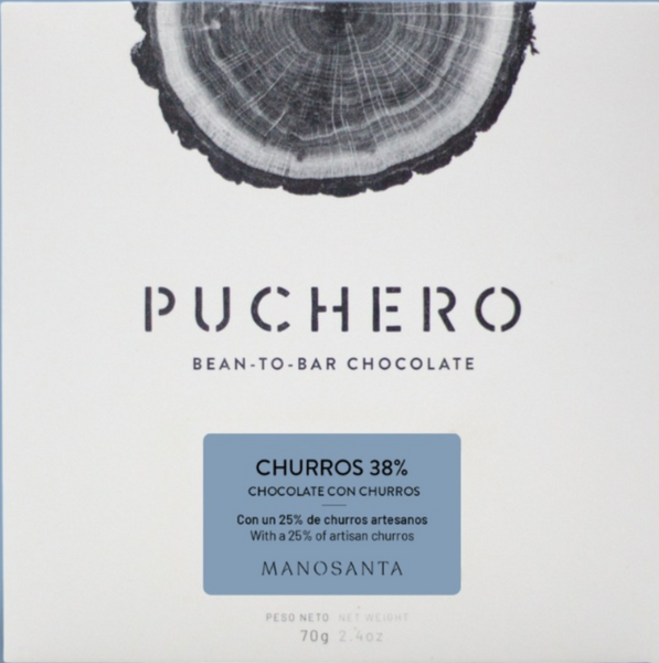 Puchero 38% Nicaragua "Churros" Chocolate Bar