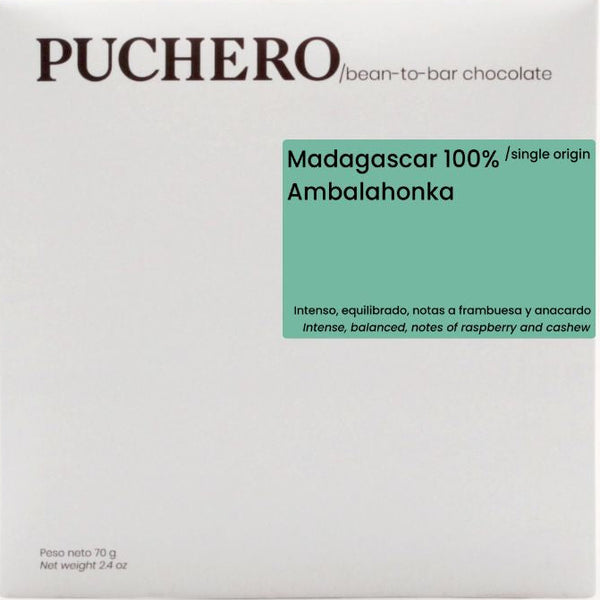 Puchero - Ambalahonka 100% Dark Chocolate - Madagascar