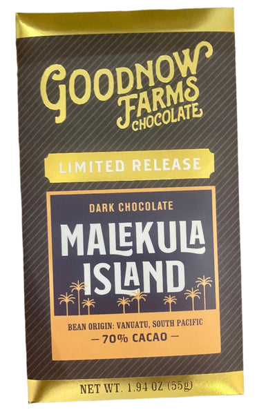 Goodnow Farms “Malekula Island” 70% Dark Chocolate Bar