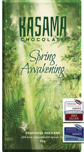 Kasama - "Spring Awakening" 70% Dark Chocolate with Spruce Tips - Ecuador