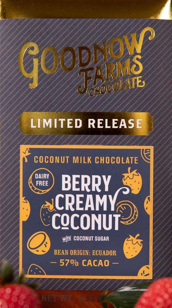 Goodnow Farms - Limited Release Berry Creamy Coconut 57% Vegan Milk Chocolate - Ecuador