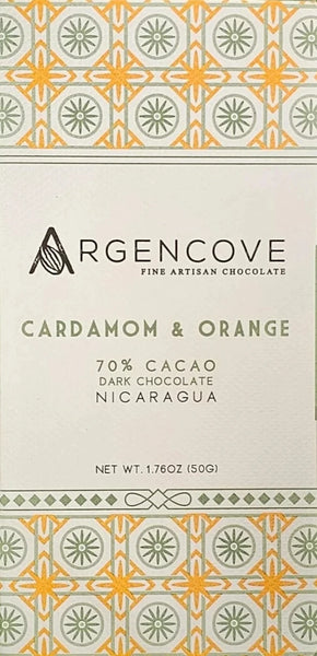 Argencove - "Cardamom & Orange"  70% Dark Chocolate - Nicaragua