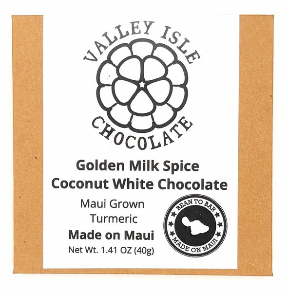 Valley Isle - "Golden Milk Spice" Vegan Coconut White Chocolate - Hawaii