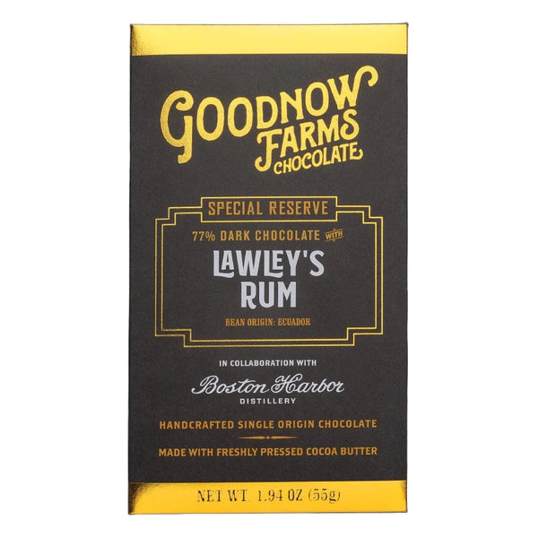 Goodnow Farms Special Reserve "Lawley's Rum" 77% Dark Chocolate