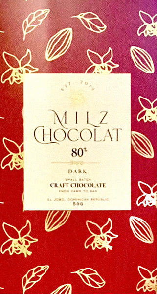 Milz Chocolat 80% Dark Chocolate