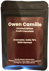 Owen Camille - Anamalai 2025 Harvest 70% Dark Chocolate - India