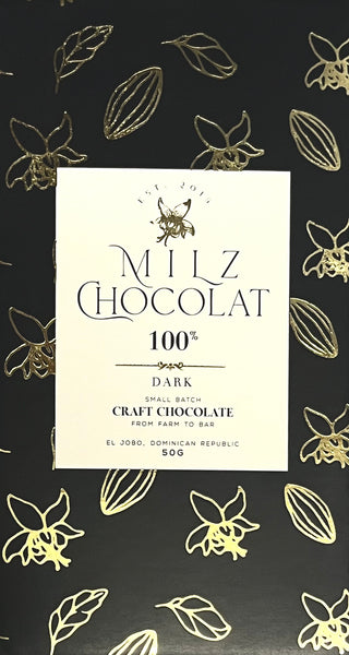 Milz Chocolat 100% Dark Chocolate
