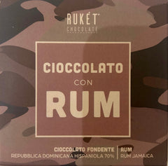 Ruket - "Cioccolato con Rum" 70% Dark Chocolate with Jamaican Rum - Dominican Republic