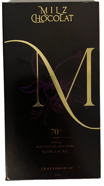 Milz Chocolat "Añejo Rizek" 80% Dark Chocolate Bar