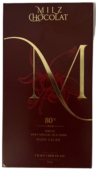 Milz Chocolat "Añejo Rizek" 70% Dark Chocolate Bar