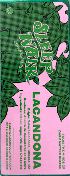 Sleep Walk - Lacandona 70% Dark Chocolate - Mexico