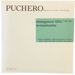 Puchero Madagascar "Ambalahonka" 100% Dark Chocolate Bar