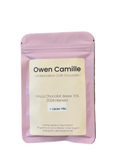 Owen Camille “Finca Chocolat Belize 2024 Harvest” 70% Dark Chocolate Bar + Cacao Nibs