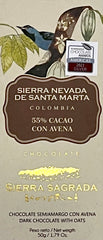 Sierra Sagrada - Sierra Nevada De Santa Marta 55% Dark Chocolate with Oats