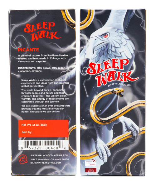 Sleep Walk - "Picante" 70% Dark Chocolate - Mexico