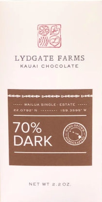 Lydgate Farms 70% Dark Chocolate
