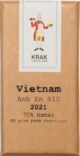 Krak Vietnam - Anh Em 70% Dark Chocolate Bar