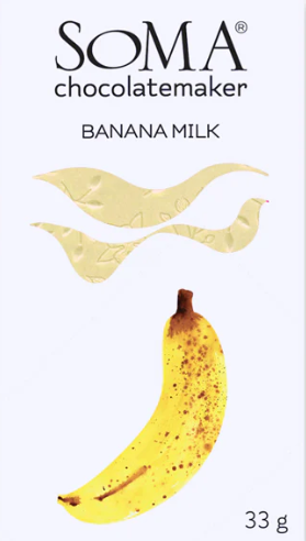 Soma - "Banana Milk" White Chocolate Bar