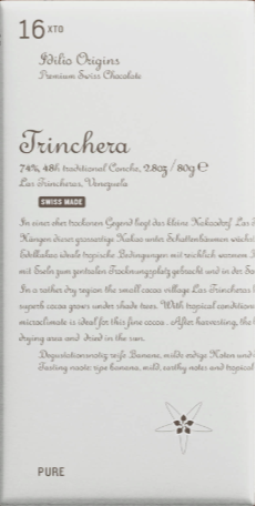 Idilio Origins - "Trinchera" 74% Dark Chocolate - Venezuela